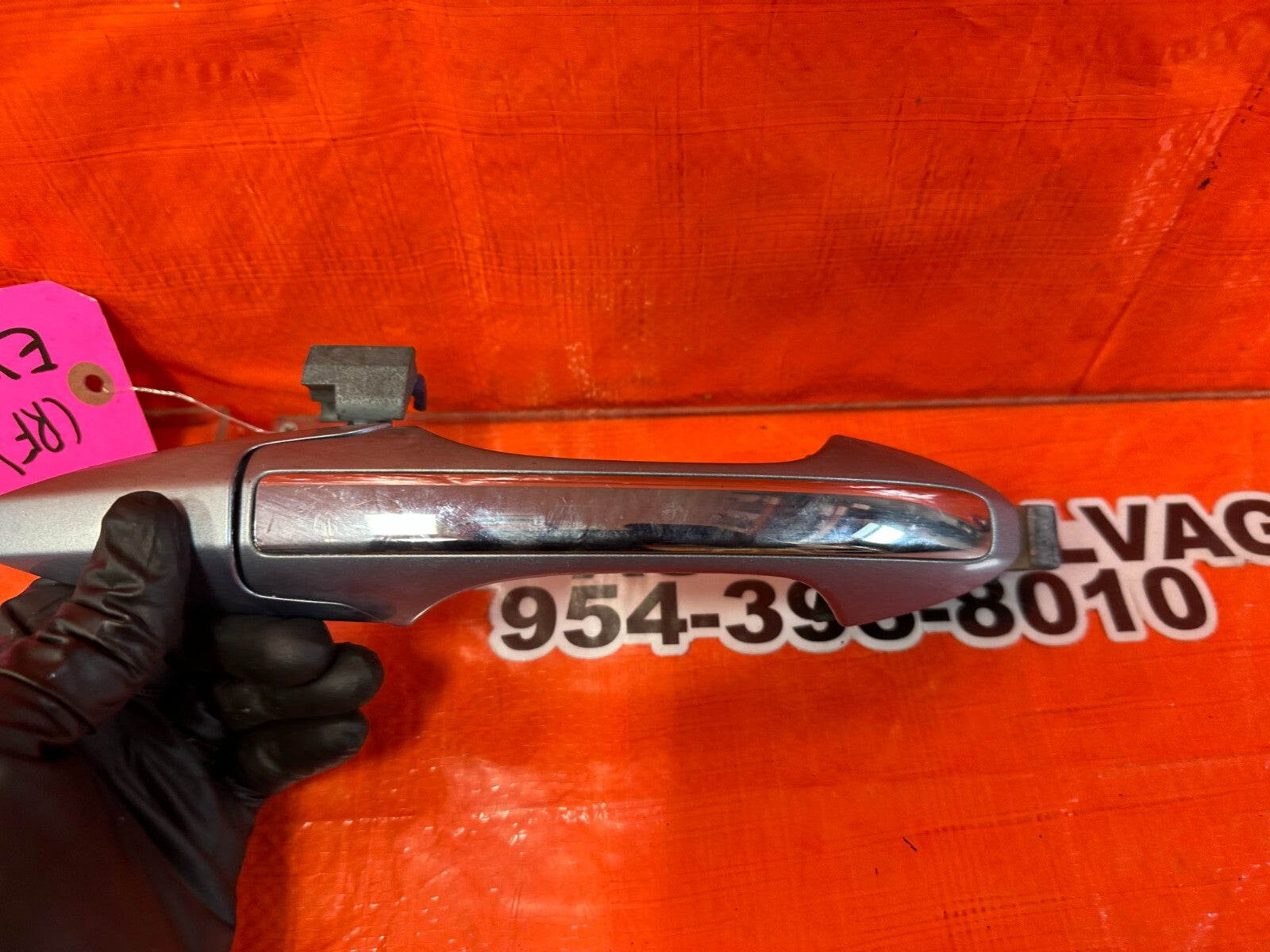 04 08 ACURA TSX   PASSENGER RIGHT FRONT   EXTERIOR DOOR HANDLE SILVER OEM #2555