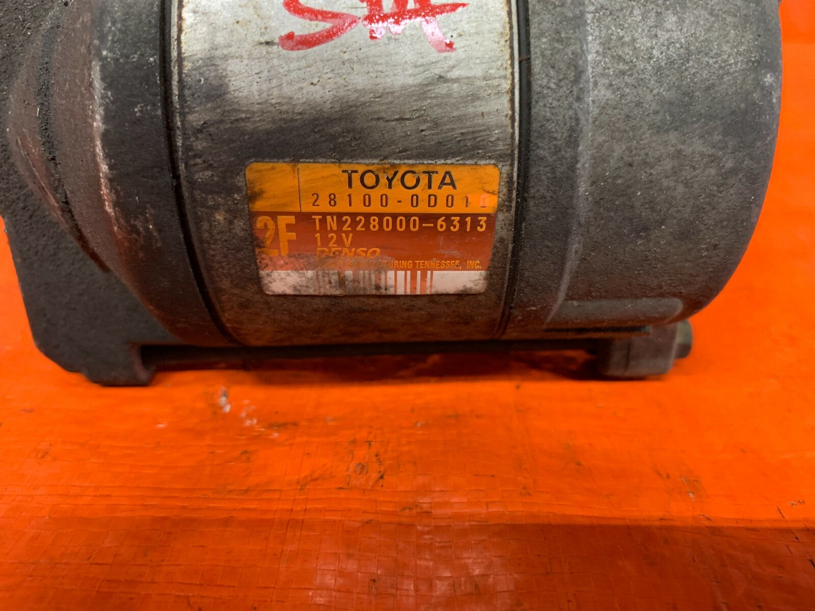 98 02 TOYOTA COROLLA   AUTOMATIC AUTO A/T   ENGINE MOTOR STARTER 281000D010 OEM2