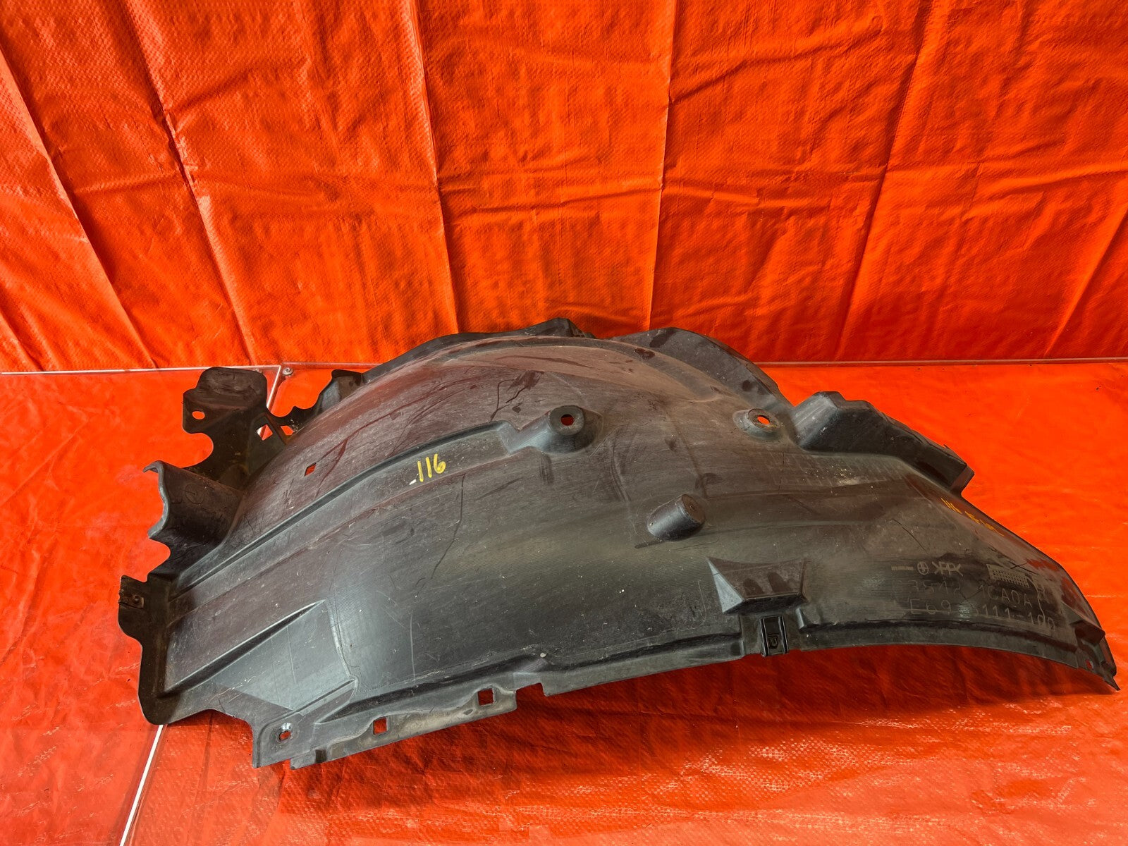09 12 INFINITI FX50 FX35 PASSENGER RIGHT FRONT FENDER SPLASH SHIELD GUARD OEM 0