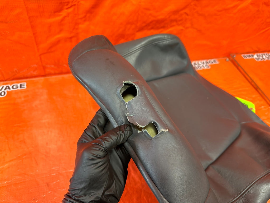 98 01 ACURA INTEGRA 2D GRAY PASSENGER RIGHT FRONT UPPER SEAT LEATHER SKIN OEM12