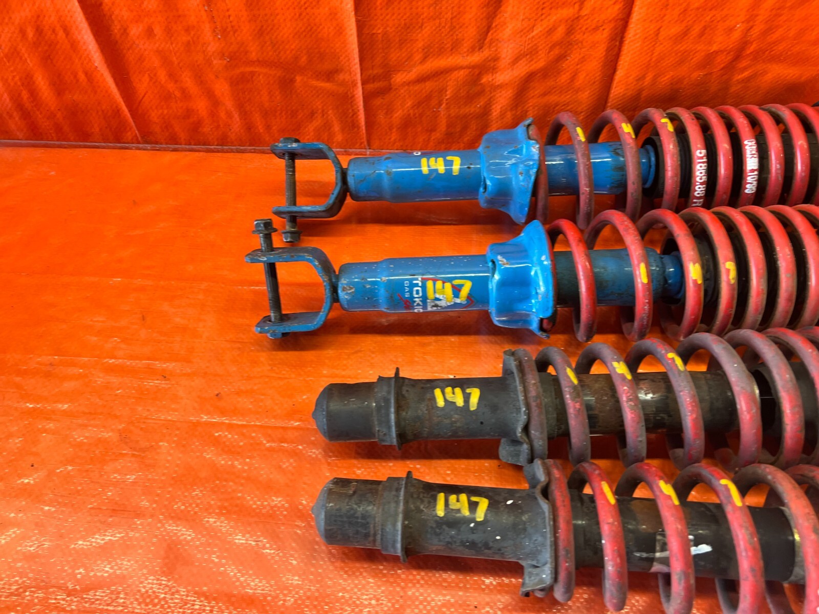 92 95 HONDA CIVIC H&R LOWERING SPRINGS & TOKICO REAR SHOCKS & OEM FRONT SHOCKS7