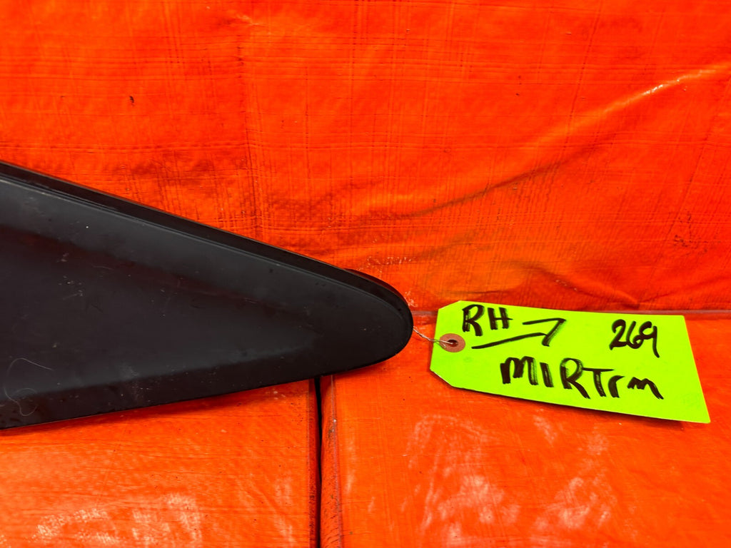 12 13 HONDA CIVIC 2D COUPE RIGHT EXTERIOR MIRROR TRIM COVER PLASTICS GARNISH 2695