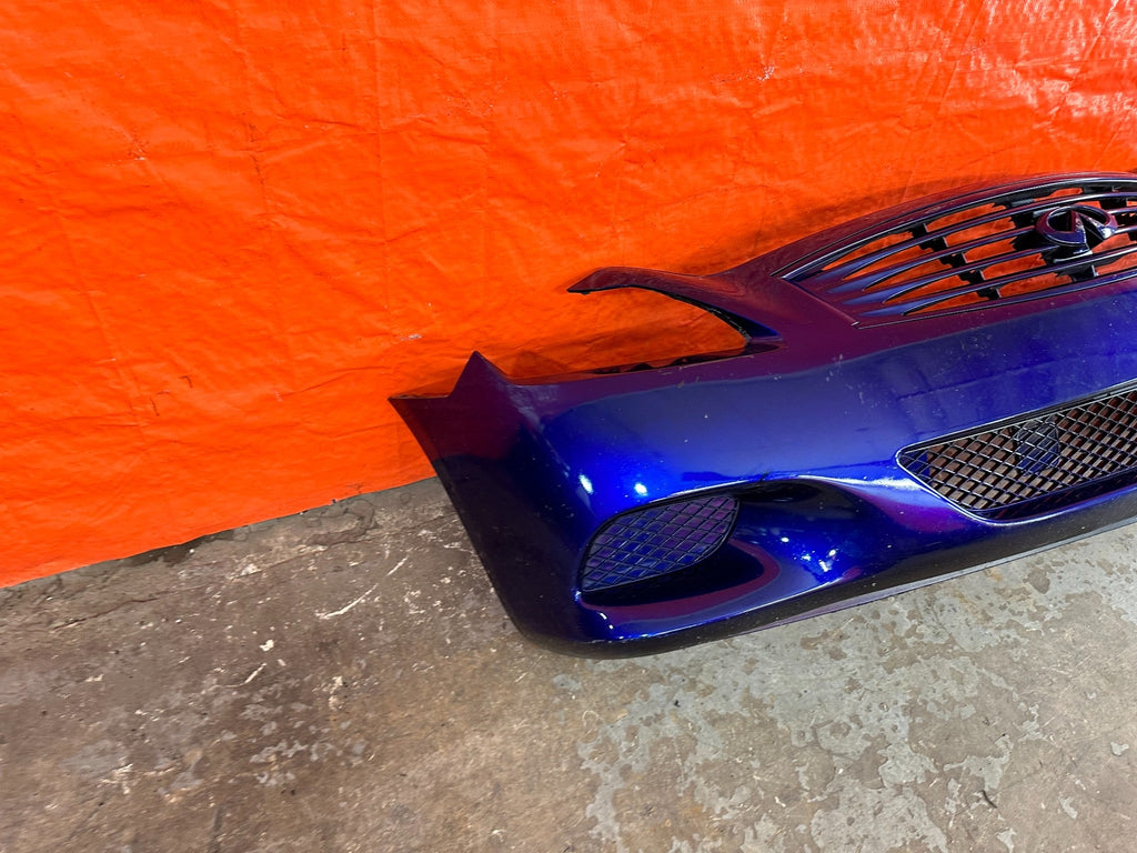 08 15 INFINITI G37 & Q60 COUPE SPORT MODEL   FRONT BUMPER W/ ALL GRILLES OEM 20711