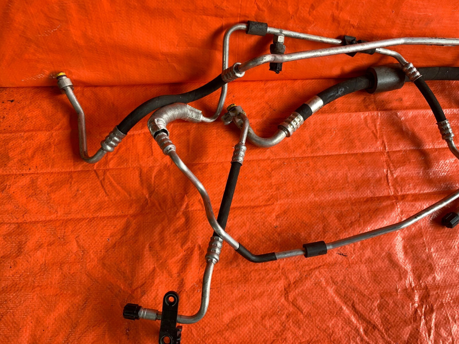 OEM 2007 BMW 335Xi 335i AWD N54 COMPLETE HVAC AC LINE SET A C LINES HOSES PIPES6