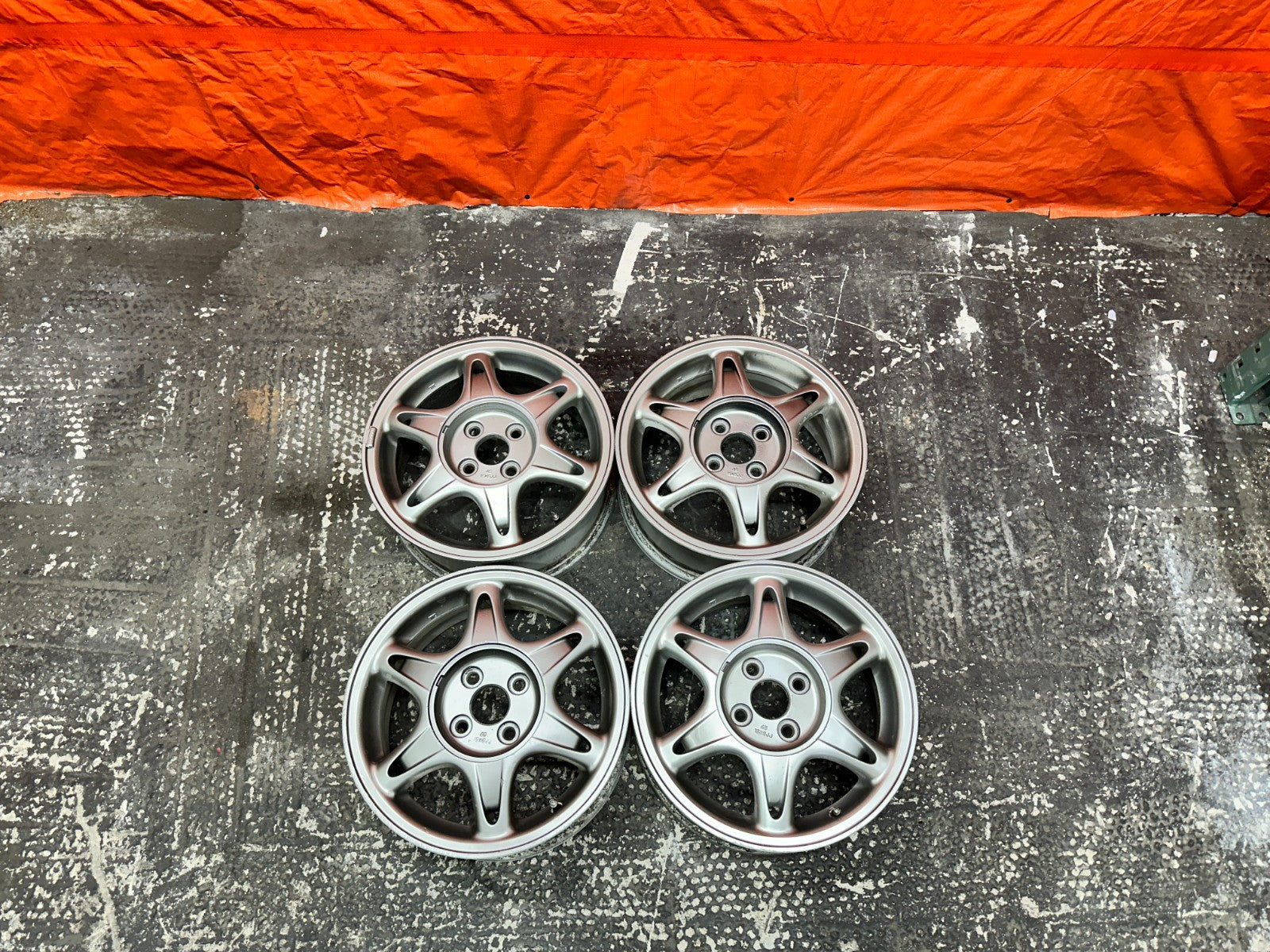 94 01 ACURA INTEGRA SNOWFLAKE WHEELS RIMS OEM FACTORY OE #2740