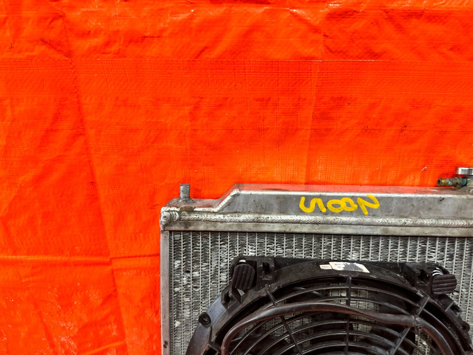 94 01 ACURA INTEGRA   ALUMINUM FLUIDYNE RADIATOR W/ SLIM COOLING FANS   #28522