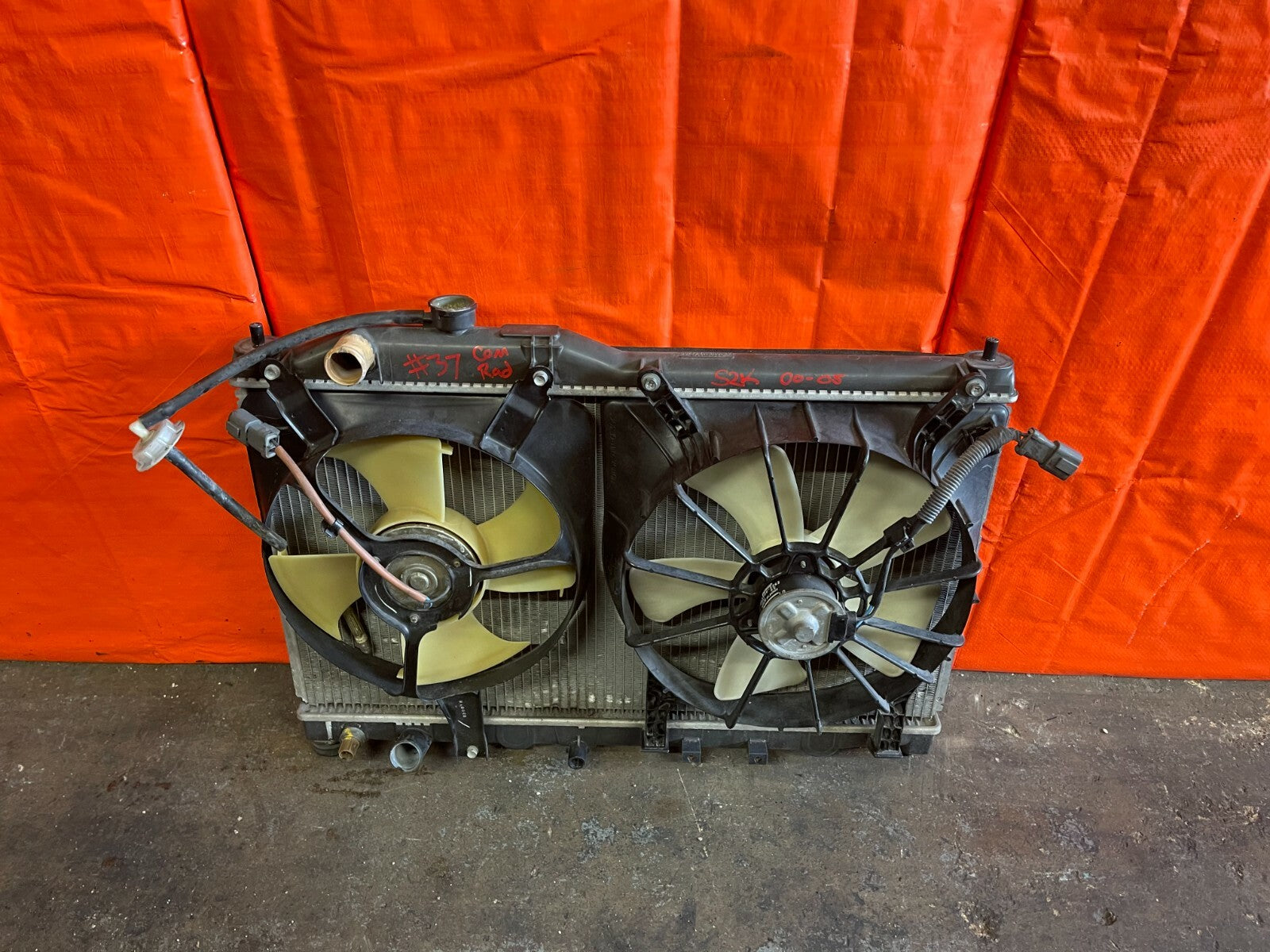 00 05 HONDA S2000   RADIATOR W/ COOLING AND CONDENSER FAN SET   100%   OEM OE1