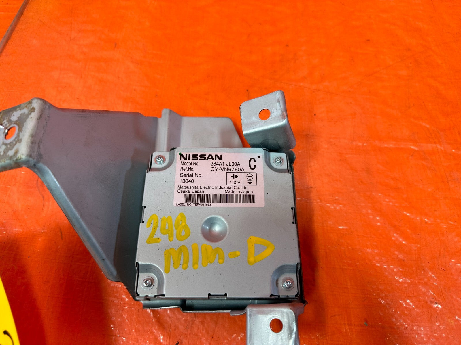 2008 INFINTI G37   CAMERA CONTROL MODULE   284A1 JL00A   OEM FACTORY #2484