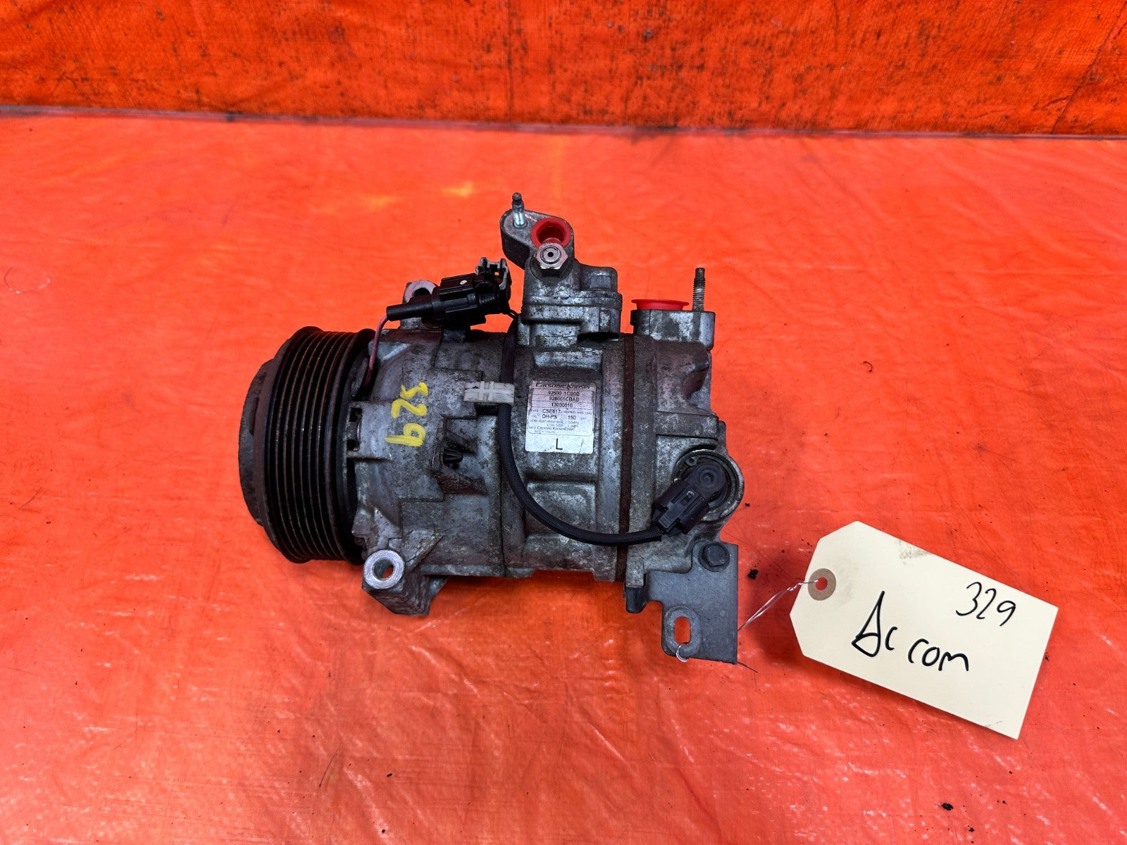 08 15 INFINITI G37 Q60 3.7L VQ37 A/C AIR CONDITIONING COMPRESSOR PUMP OEM #3290