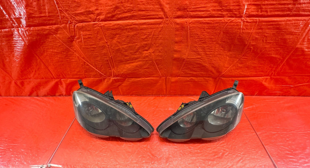 02 04 ACURA RSX   AFTERMARKET BRAND BLACK HOUSING HEADLIGHTS   LEFT & RIGHT #1830