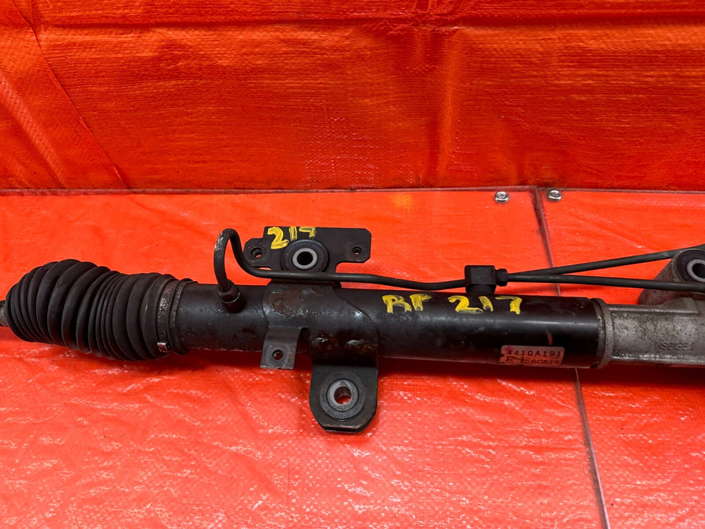 08 15 LANCER EVOLUTION X EVO 10 POWER STEERING GEAR BOX RACK AND PINION OEM #2177