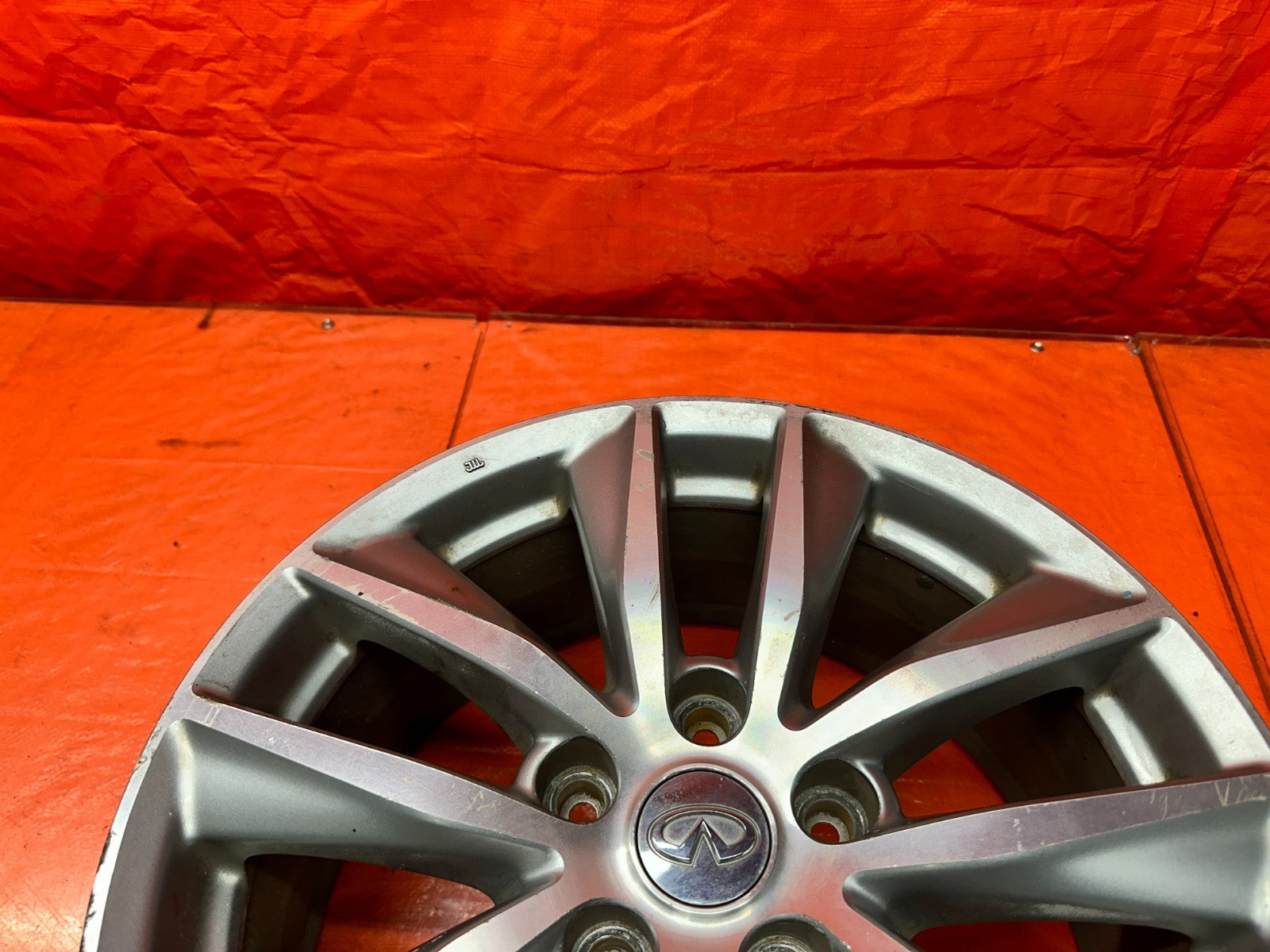 14-17 INFINITI Q50 17 INCH 10 SPOKE ALLOY WHEEL RIM W/ TPMS SENSOR OEM FACTORY9