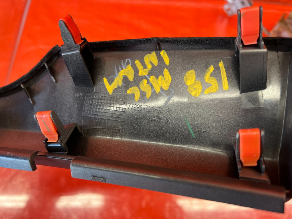 09 10 ACURA TSX   INTERIOR DASH / CENTER CONSOLE TRIM   INNER LEFT   OEM #1588