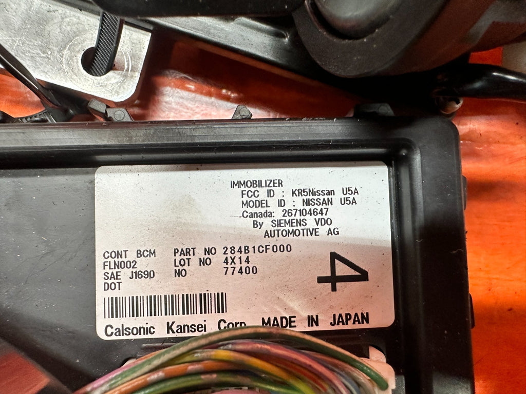 03-06 NISSAN 350Z 3.5L 6 SPEED MANUAL ECU BCM KEY SET MEC61-510 OEM #3466
