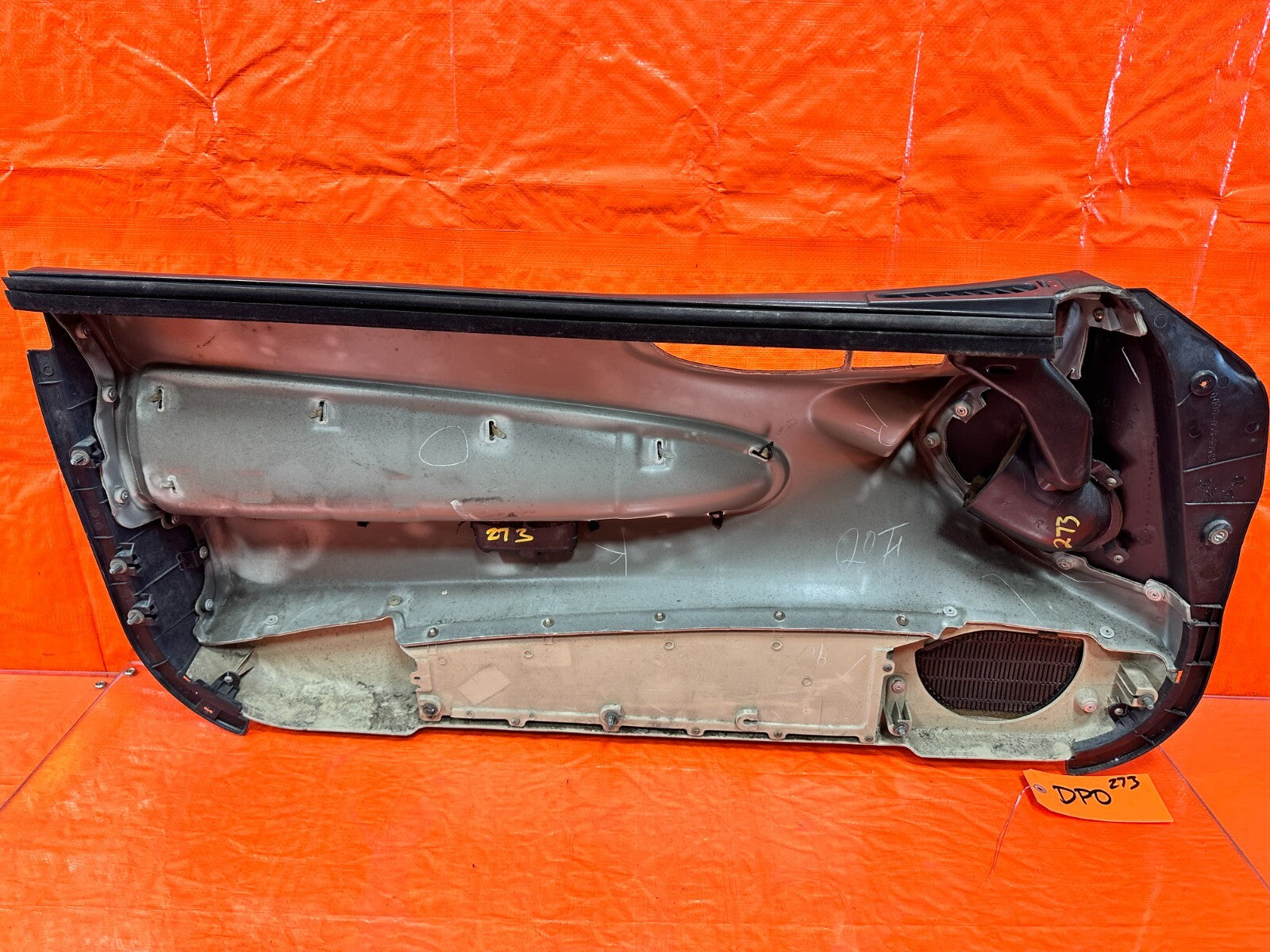 92 94 HONDA PRELUDE   PASSENGER RIGHT DOOR PANEL CARD INSERT OEM FACTORY #27316