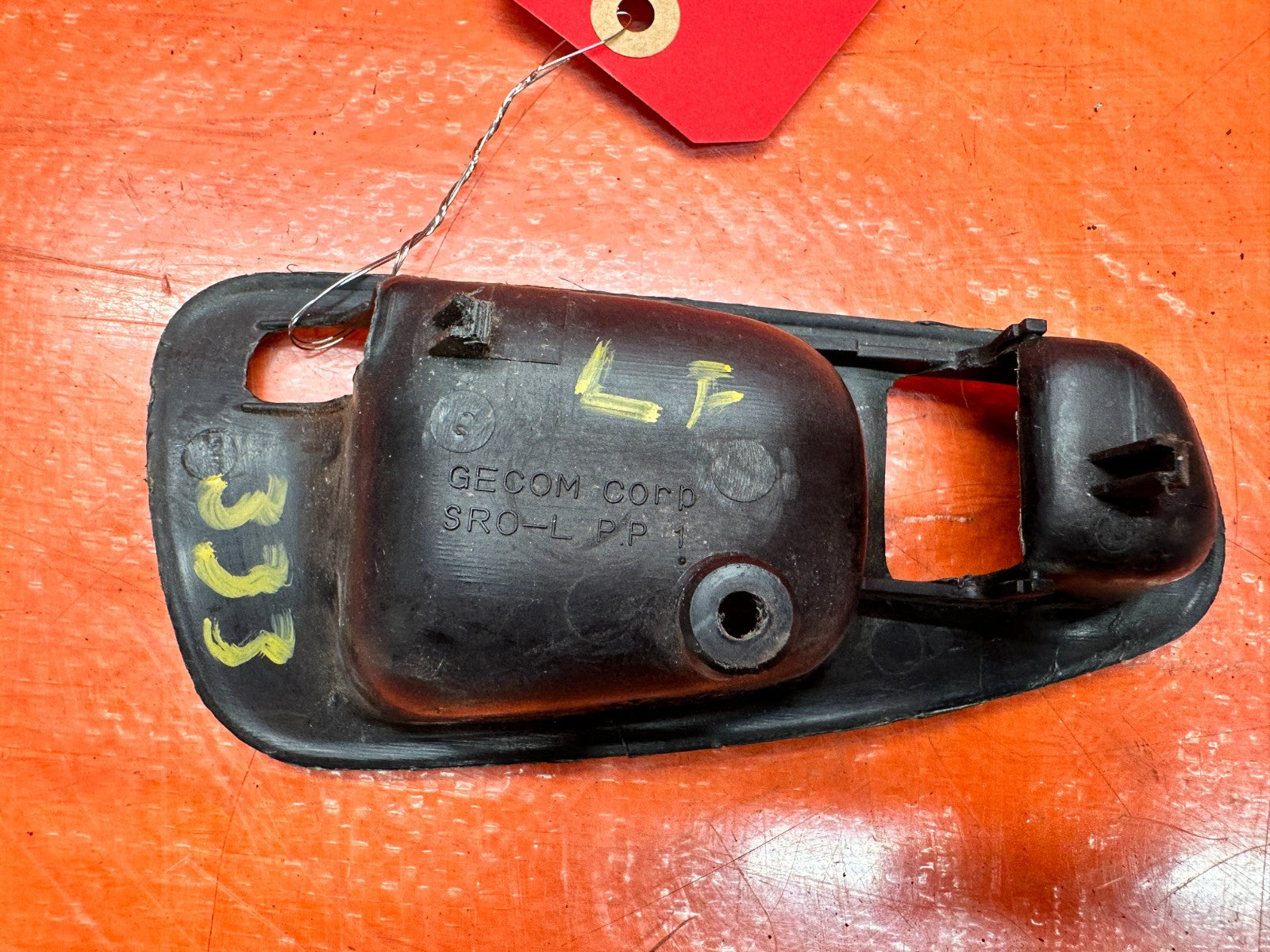 92 95 HONDA CIVIC EX 2D   DRIVER LEFT INSIDE DOOR HANDLE BEZEL TRIM   OEM #3336