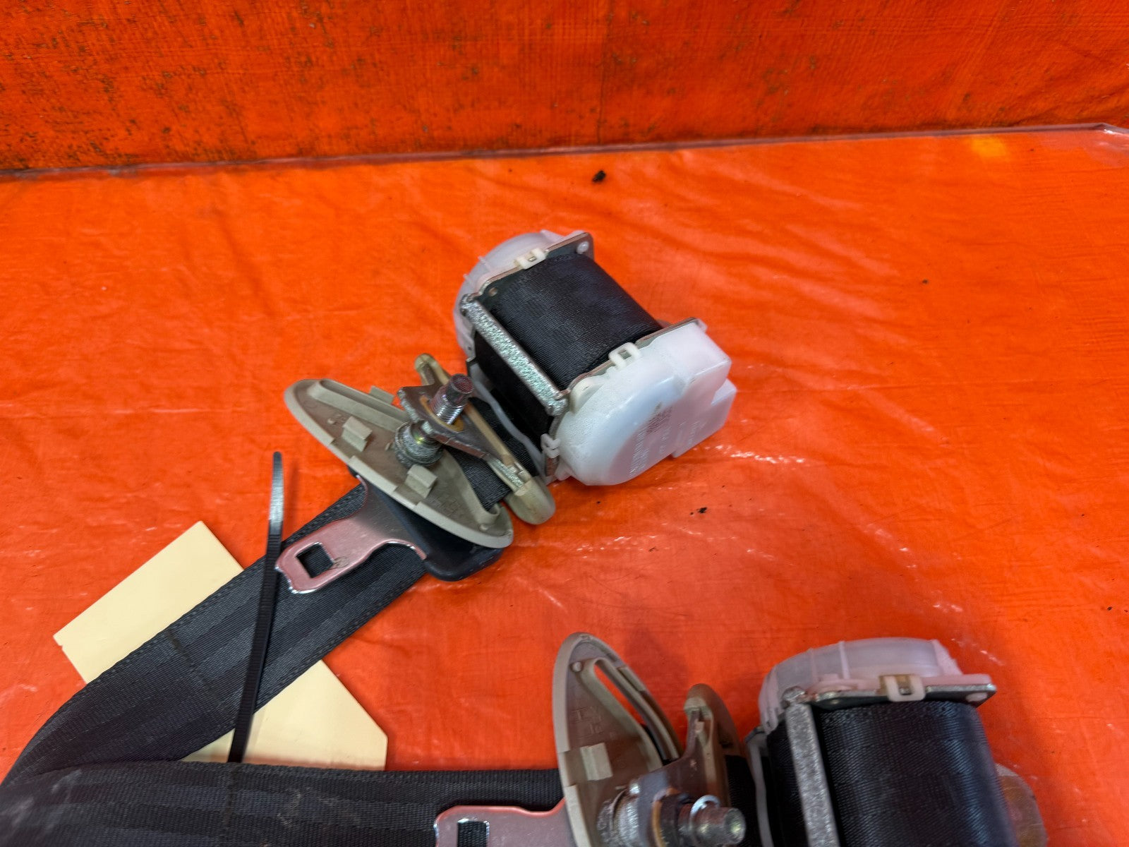08 15 INFINITI G37 & Q60    2D COUPE   LEFT & RIGHT REAR SEAT BELTS   OEM #3284