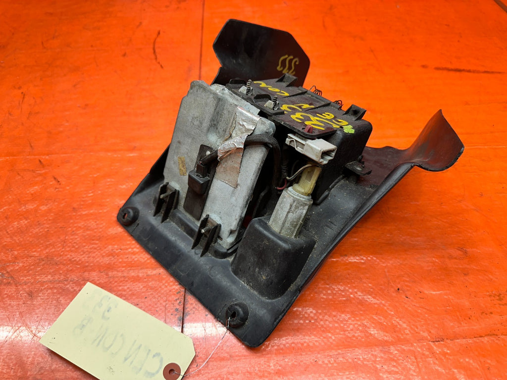 92 95 HONDA CIVIC 2D COUPE FRONT CENTER CONSOLE ARMREST ASSEMBLY BLACK OEM #3336