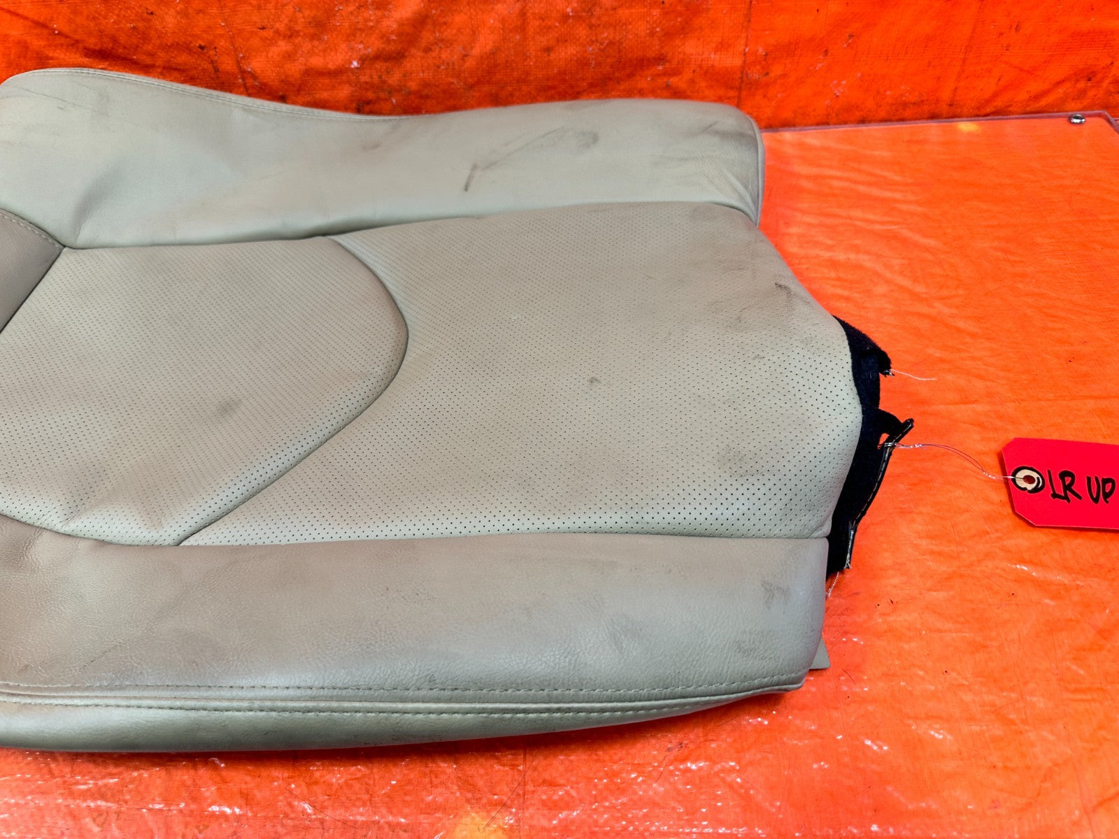 09 11 MAZDA RX8 RX 8   DRIVER LEFT REAR UPPER SEAT SKIN WRAP TAN   OEM 3034