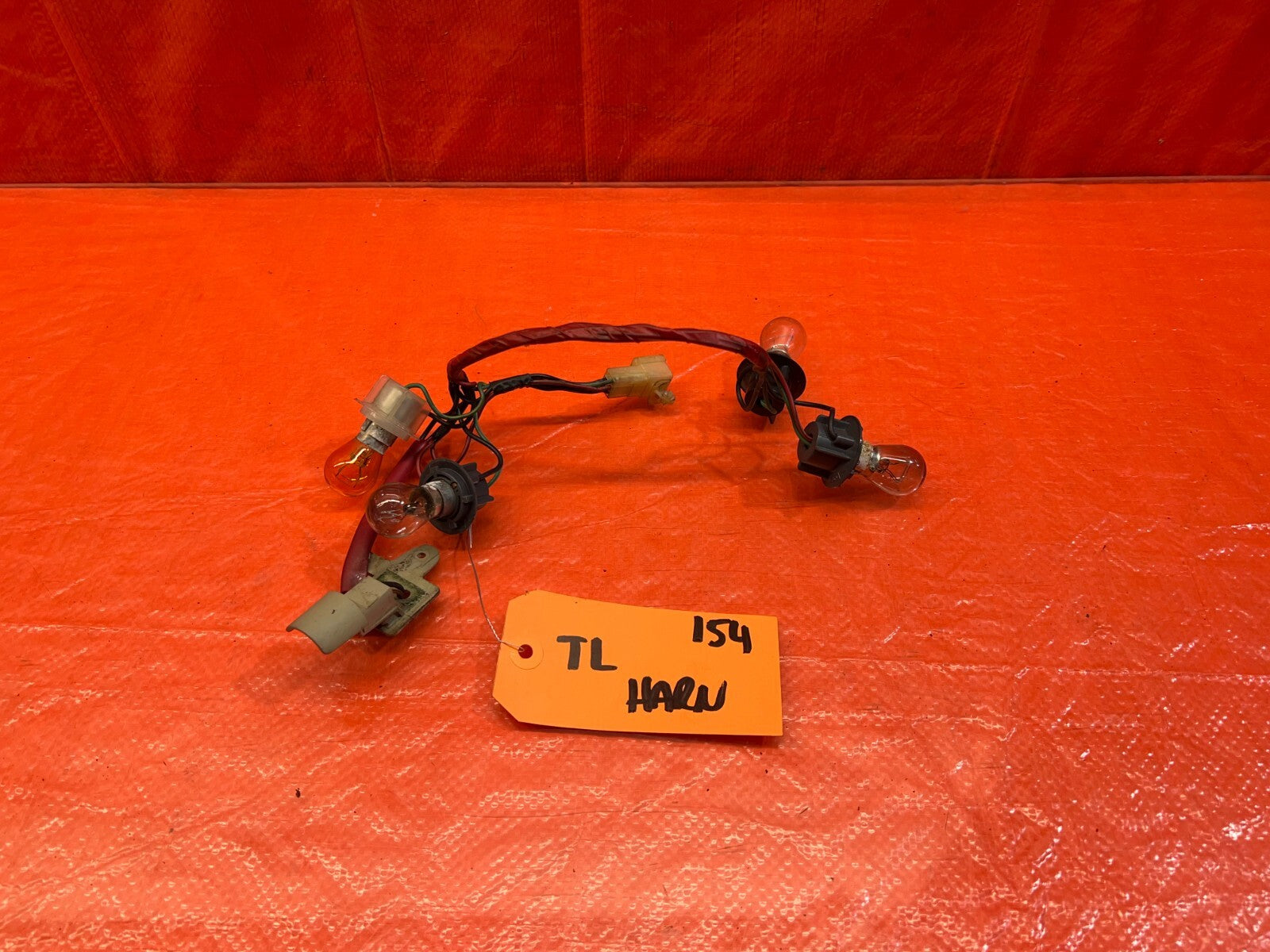 90 91 ACURA INTEGRA 2D RIGHT TAIL LIGHT LAMP WIRING HARNESS WIRE LOOM   OEM 1540