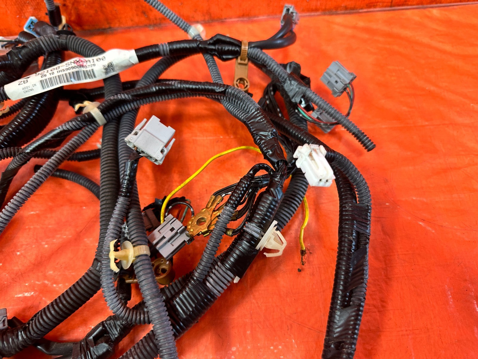 07 11 HONDA CIVIC SI SEDAN   REAR / TAIL LIGHT LAMP WIRING HARNESS WIRE LOOM 3075