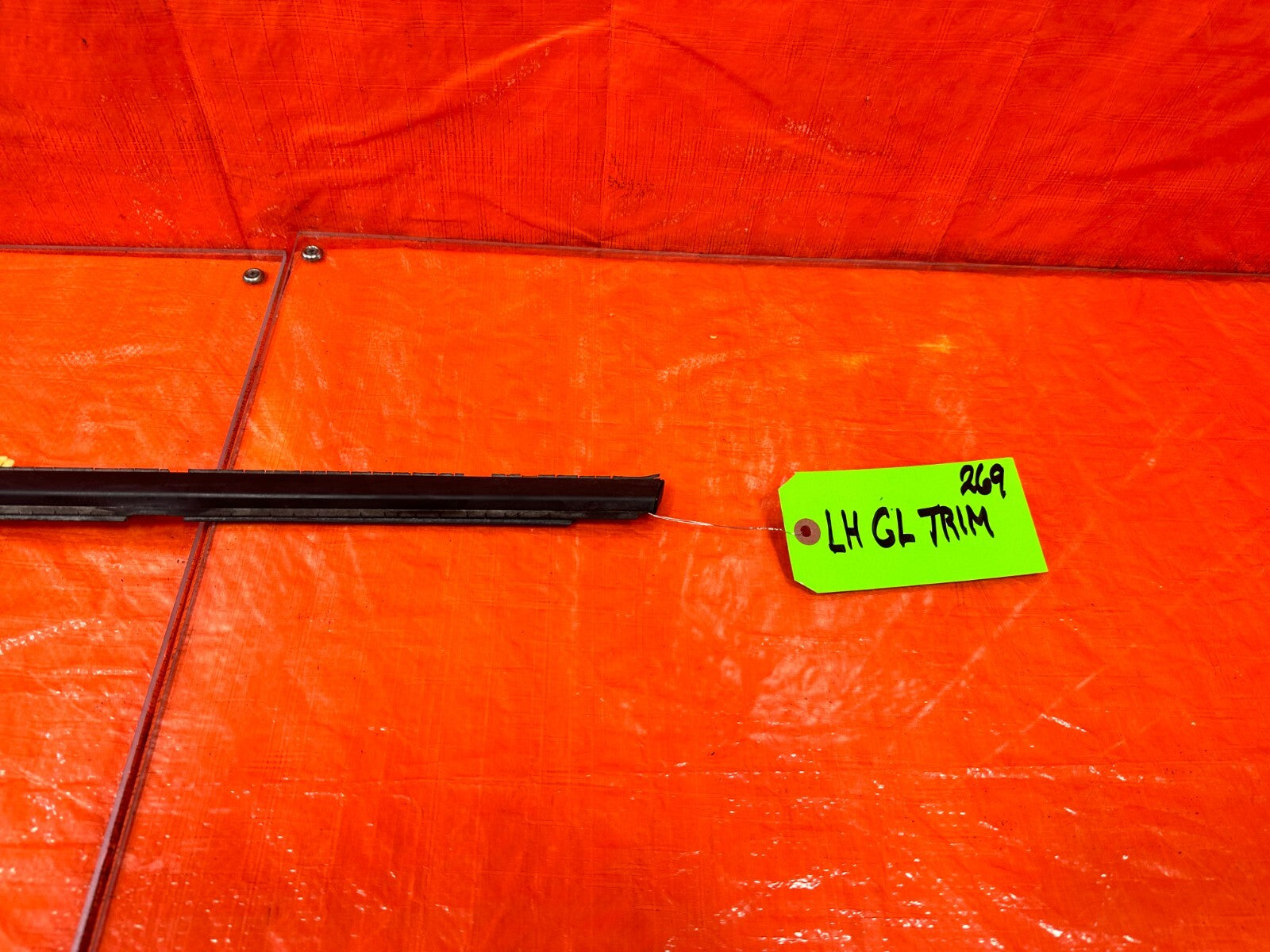 12 15 HONDA CIVIC SI 2D COUPE DRIVER LEFT FRONT EXTERIOR GLASS TRIM OEM 2694