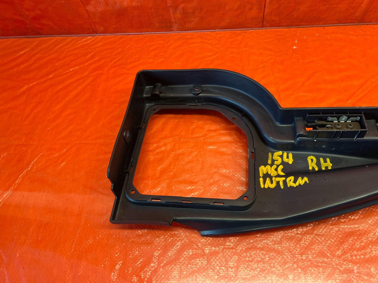 90 93 ACURA INTEGRA 2D RS PASSENGER RIGHT CARGO COVER TRIM BRACKET BLUE OEM #15412