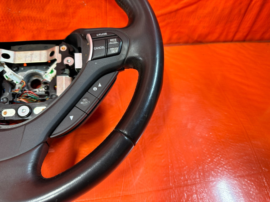 09 14 ACURA TSX   STEERING WHEEL   BLACK LEATHER WRAP   OEM FACTORY #3212