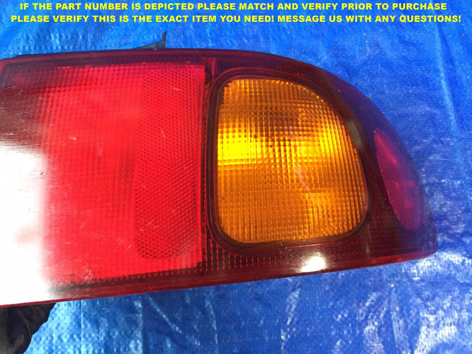 OEM 1995 1996 95 96 HYUNDAI SONATA PASSENGER RIGHT TAIL LIGHT 2B2