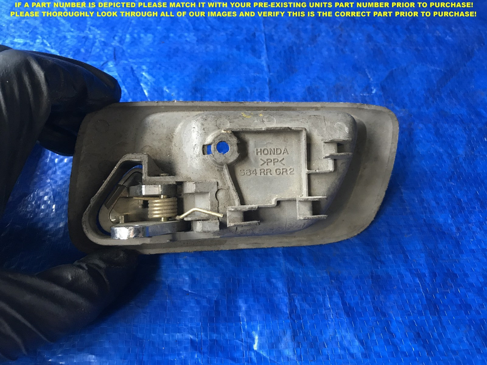 OEM 1998 1999 00 HONDA ACCORD SEDAN PASSENGER REAR RIGHT INTERIOR DOOR HANDLE  1