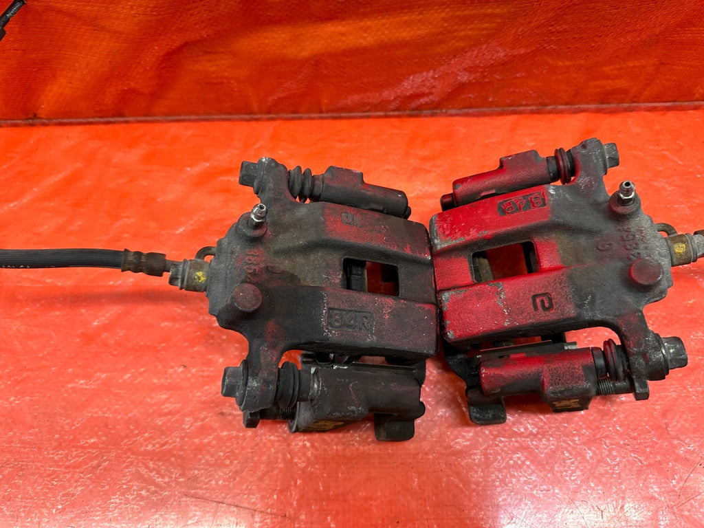 08 15 INFINITI G37 & Q60   2D COUPE   LEFT & RIGHT REAR BRAKE CALIPERS   OEM 2077