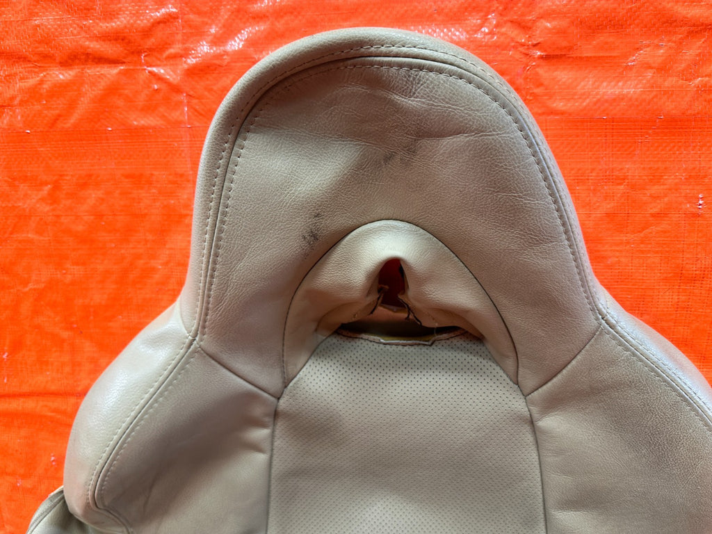 09 11 MAZDA RX8 RX 8   DRIVER LEFT FRONT UPPER SEAT SKIN WRAP TAN   OEM 3031