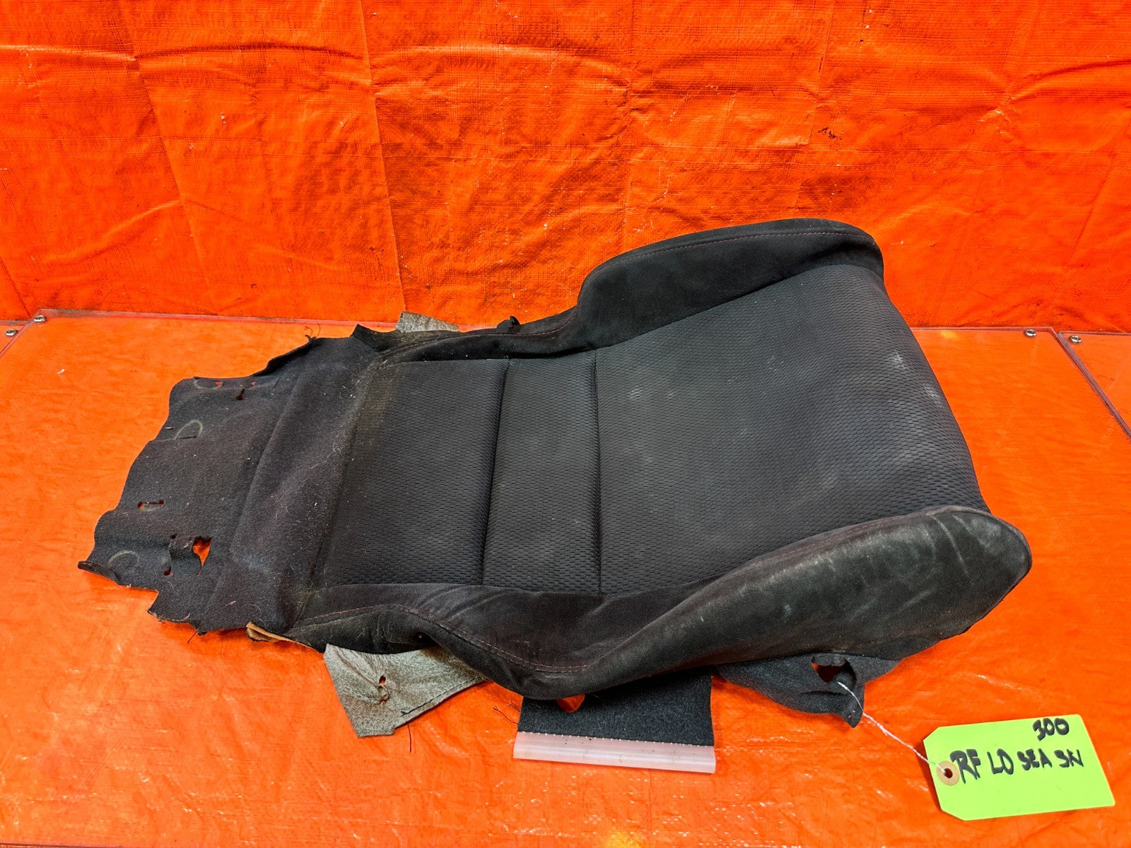 06 11 HONDA CIVIC SI RIGHT FRONT LOWER SEAT SKIN CLOTH FABRIC COVER OEM #3000