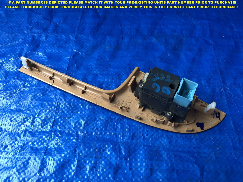 OEM 2003 2004 2005 06 HONDA ACCORD SEDAN PASSENGER RIGHT REAR WINDOW SWITCH   3