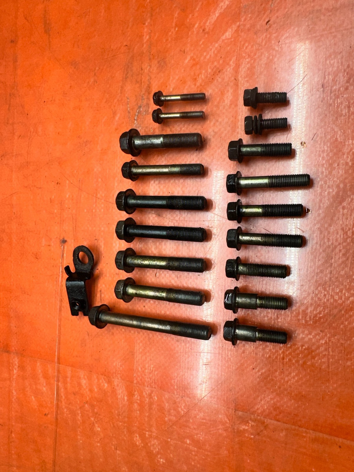 97 01 HONDA PRELUDE 2.2L H22A MANUAL TRANSMISSION BELLHOUSING BOLTS SET OEM #3354
