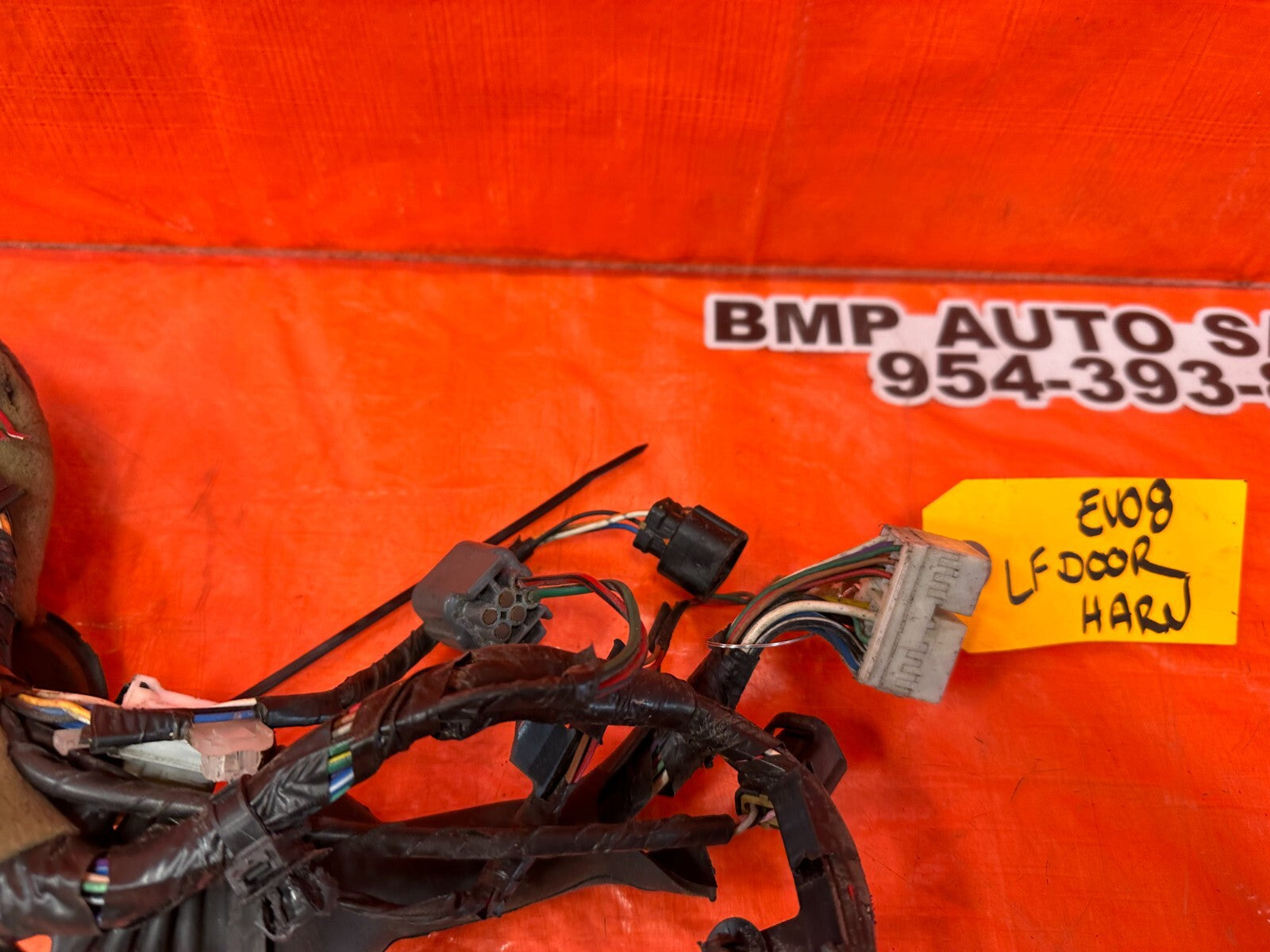 03 05 LANCER EVOLUTION EVO VIII IX 8 9   DRIVER LEFT FRONT DOOR WIRE HARNESS6