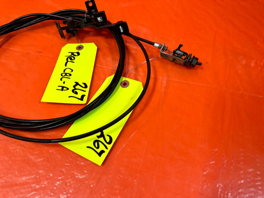 90 97 MAZDA MX 5 MIATA   TRUNK & GASOLINE GAS FUEL RELEASE CABLE WIRE   OEM 2675