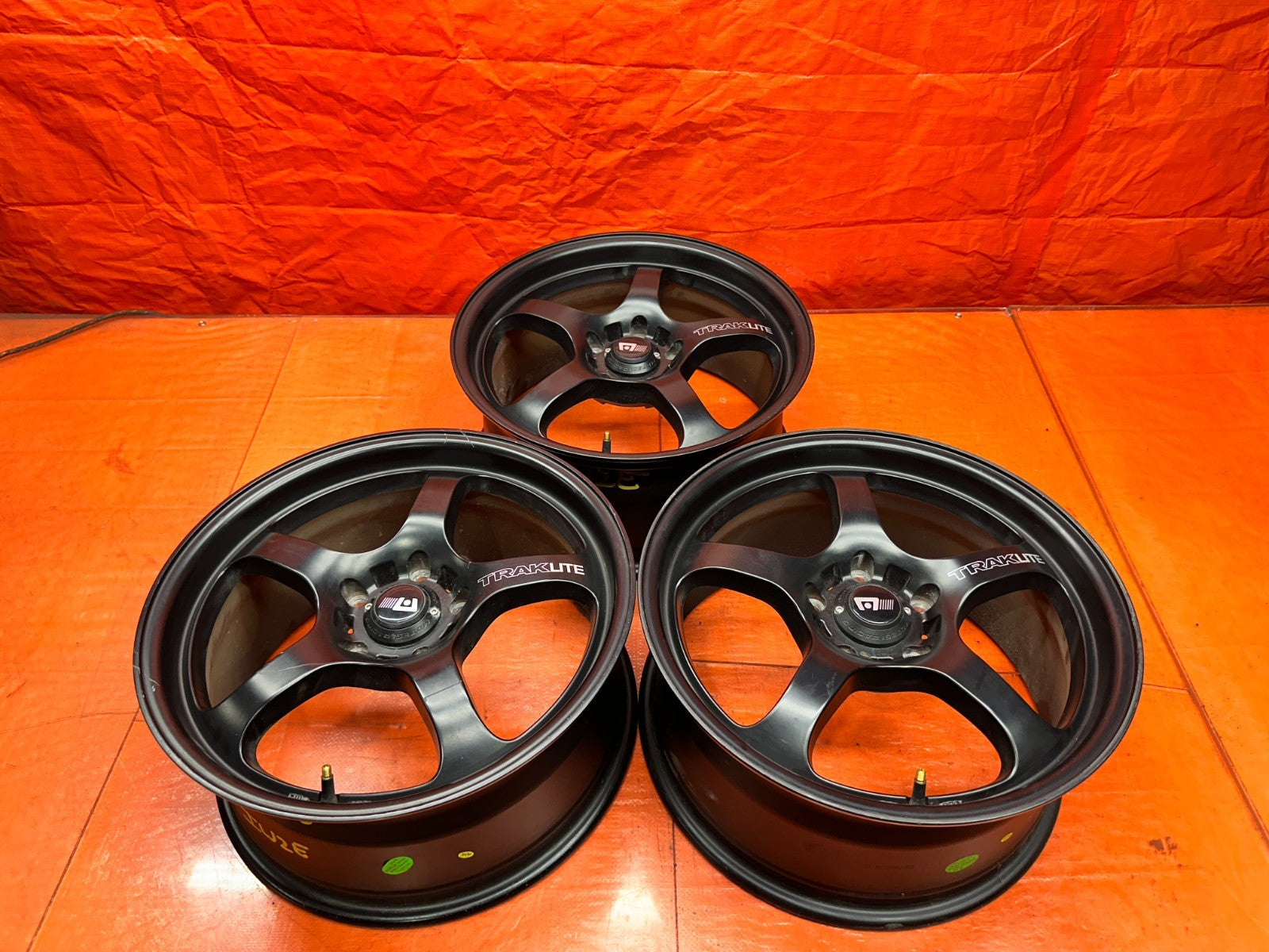 MOTEGI RACING TRAKLITE 17 INCH ALLOY WHEELS SET OF 3 17x8 +40 5x114.3 AFTERMARKE0