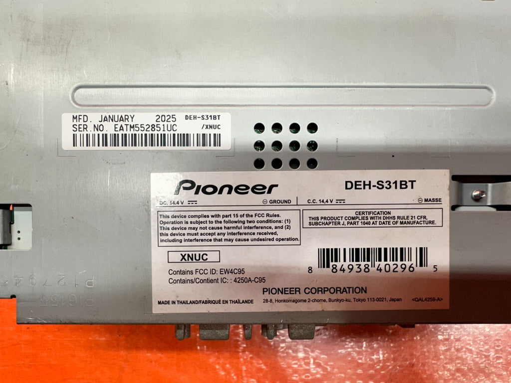 PIONEER DEH S31BT RADIO STEREO RECEIVER7