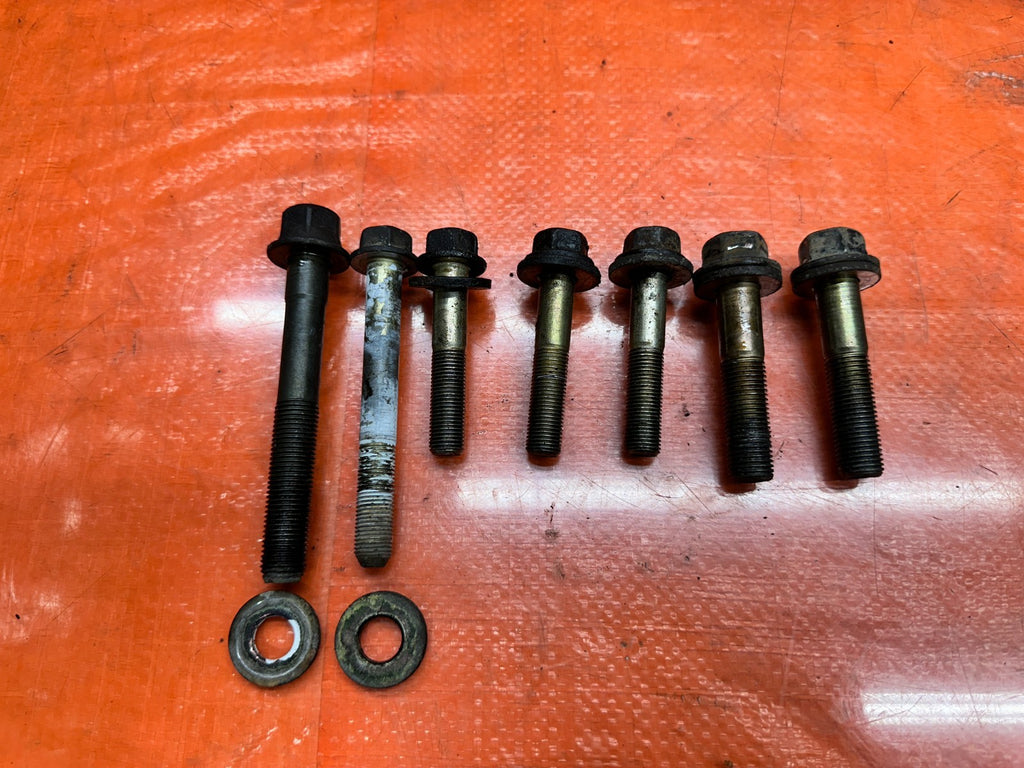 92-95 HONDA CIVIC REAR TRANSMISSION BRACKET MOUNT BOLTS HARDWARE SET OEM #3484