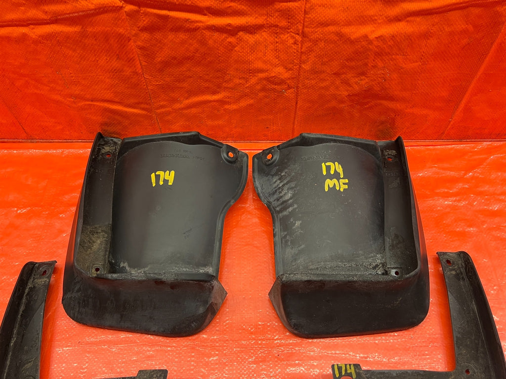 08 12 HONDA ACCORD SEDAN FACTORY MUD FLAP SPLASH GUARD SET FRONT & REAR OEM #17410