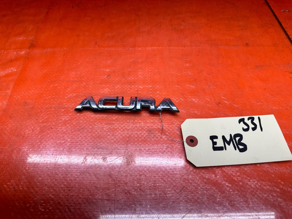 1994 2001 ACURA INTEGRA REAR TRUNK HATCH LID ACURA EMBLEM BADGE SIGN OEM #3314