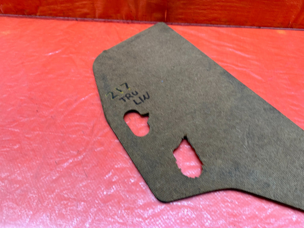 08 15 LANCER EVOLUTION X EVO 10 MR   DRIVER LEFT TRUNK LINER CARDBOARD TRIM #2177