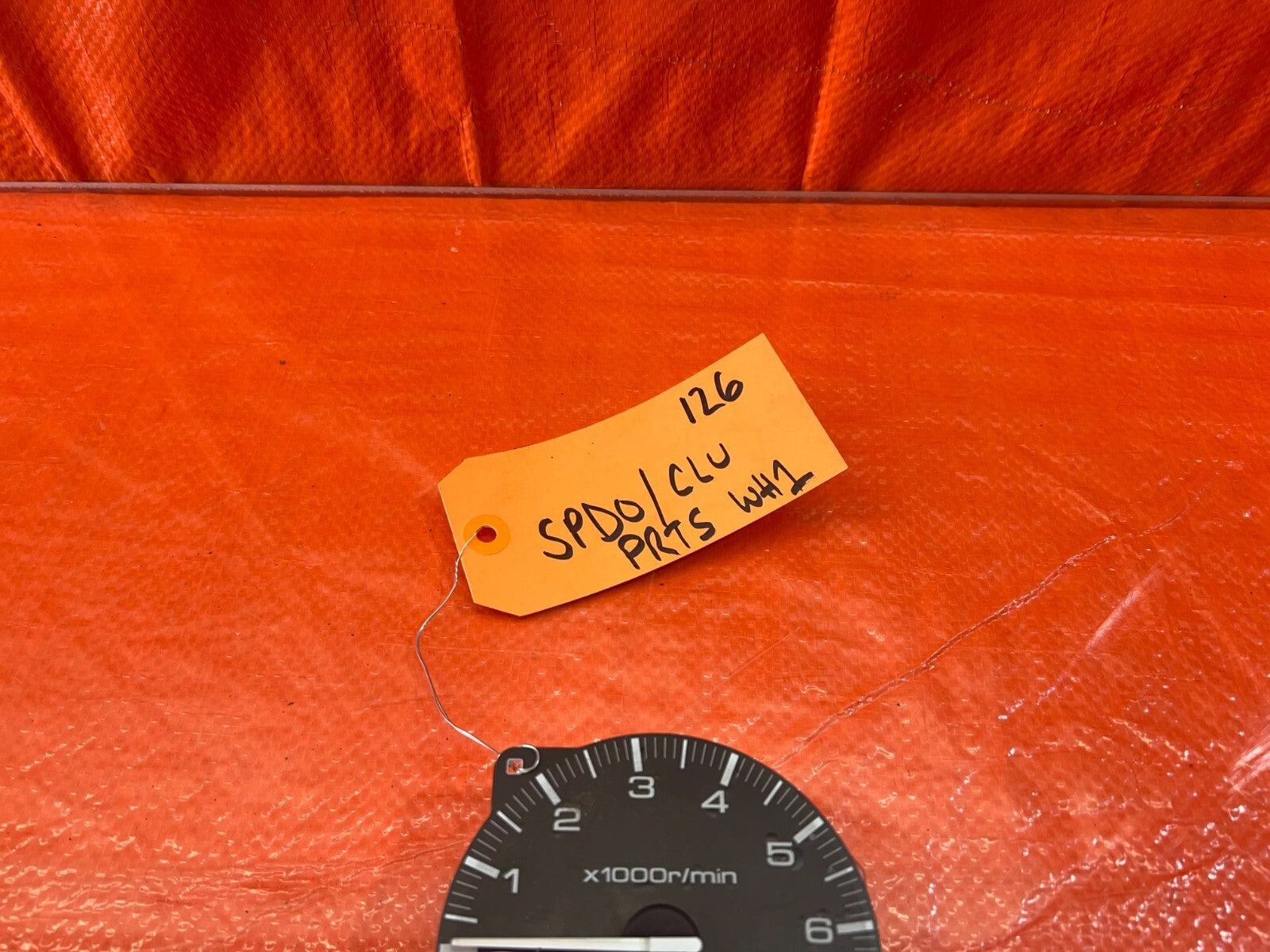 93 95 HONDA DEL SOL S & SI   TACHOMETER TACH ASSEMBLY   D SERIES SOHC   OEM #1265