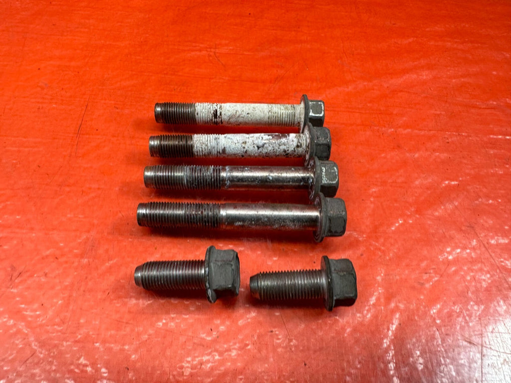 09 12 LANCER EVOLUTION X EVO 10   REAR SUB FRAME CROSS MEMBER BOLTS HARDWARE 2176