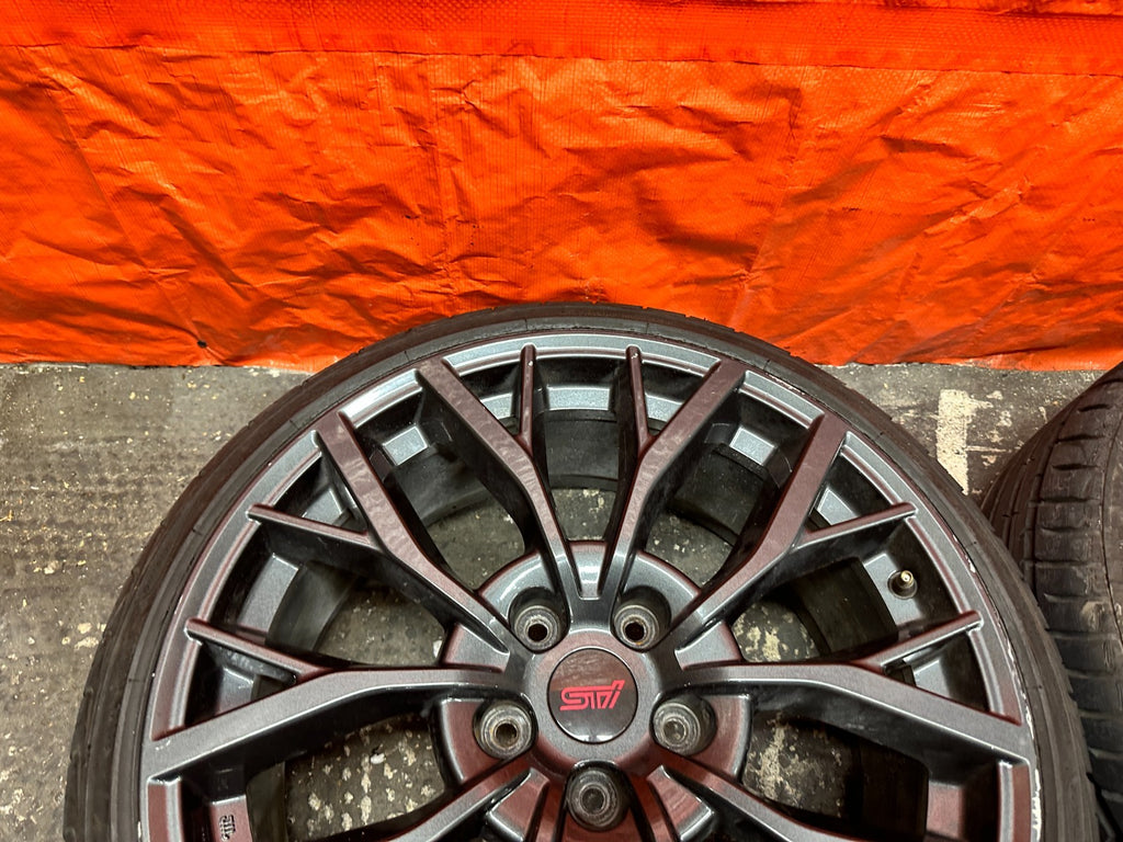 15-20 SUBARU WRX STI 4D 2.5L EJ257 18" ALLOY WHEELS RIMS TIRE SET SET OF 4 OEM20