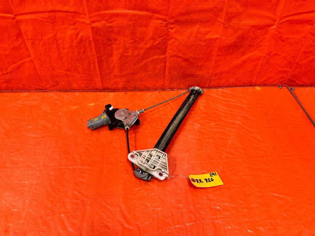 04 08 ACURA TSX   PASSENGER RIGHT REAR   WINDOW REGULATOR W/ MOTOR   OEM #2910