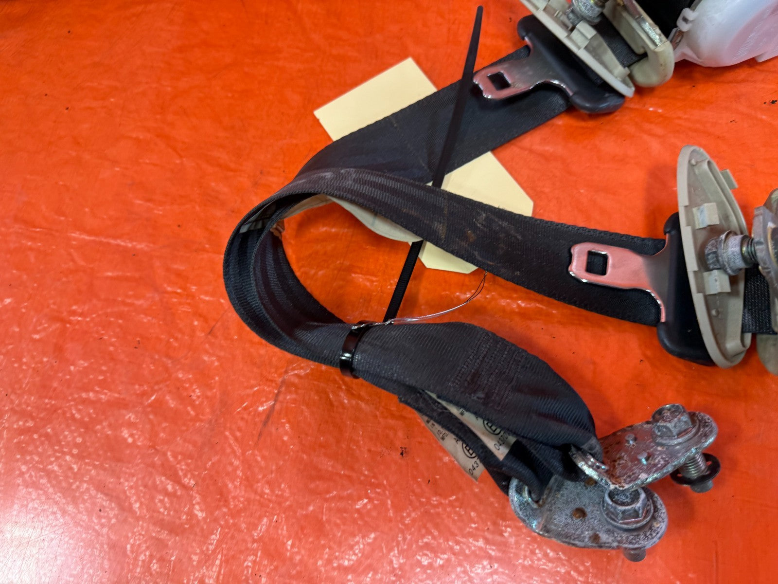 08 15 INFINITI G37 & Q60    2D COUPE   LEFT & RIGHT REAR SEAT BELTS   OEM #3287