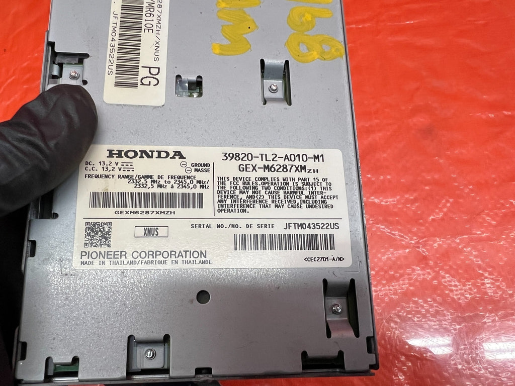 09 14 ACURA TSX   XM SATELLITE RADIO MODULE   39820 TL2 A01   OEM #1677