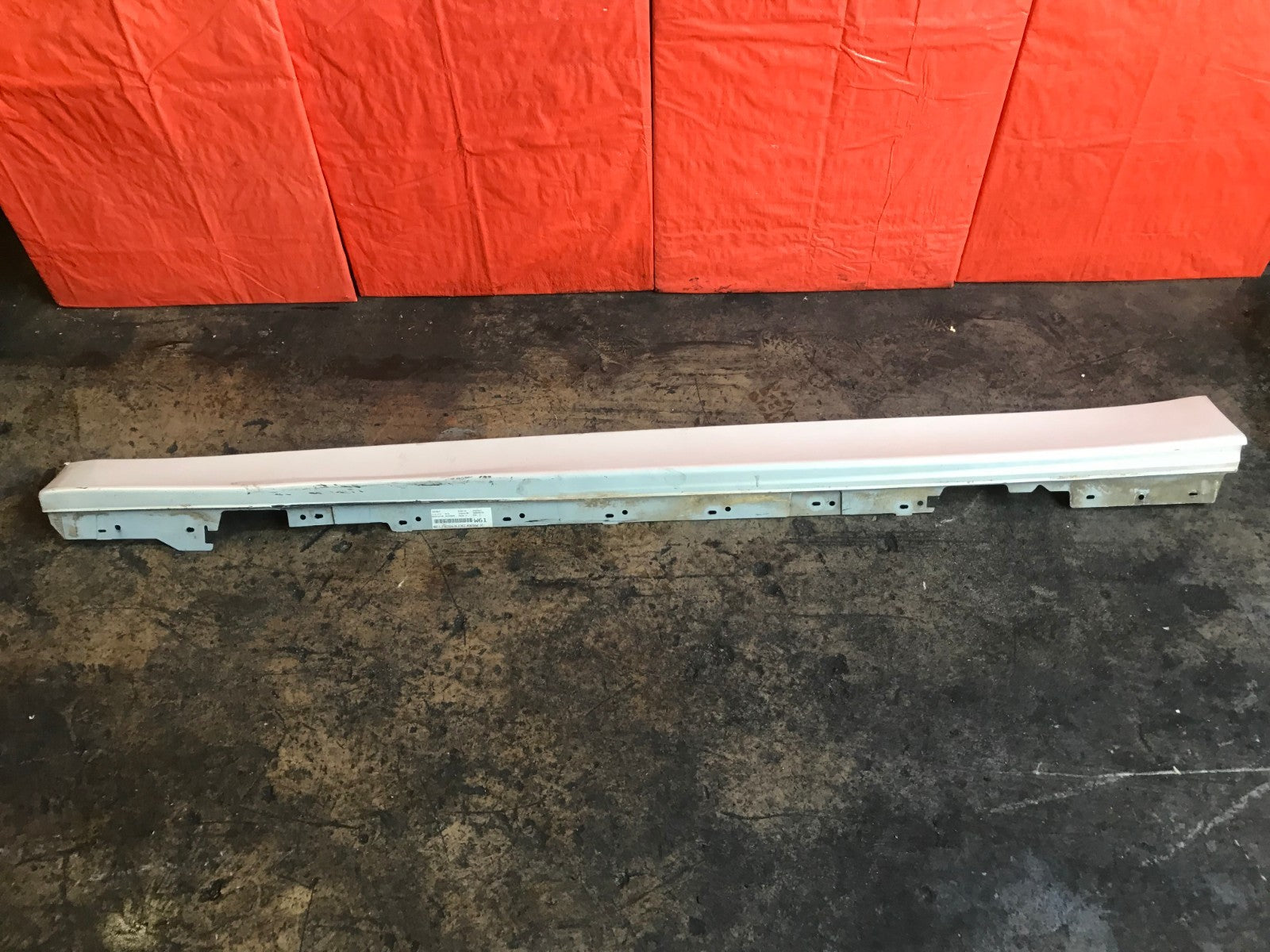OEM 2014 14 BMW 328i SEDAN DRIVER LEFT SIDE SKIRT ROCKER PANEL ALPINE WHITE0